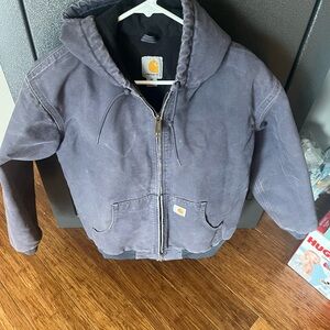 Carhartt Hooded Puffer Jacket - Dark Gray